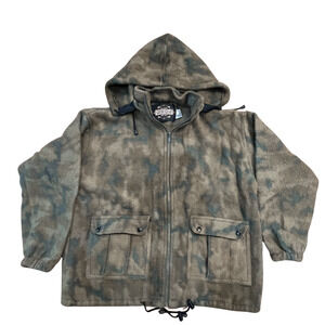 Guide Gear Mens Camo Polar Fleece Gorpcore Size Large